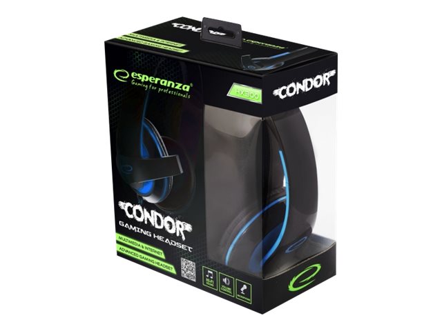 Esperanza EGH300B Gaming Headset – Støjisolerende i Blå