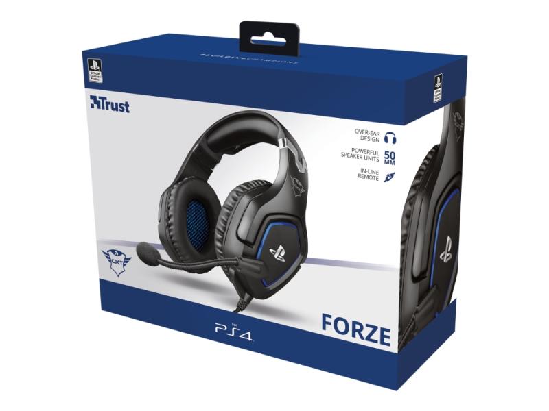 Trust Gaming GXT 488 Forze Headset til PS4 – Kablet, Sort