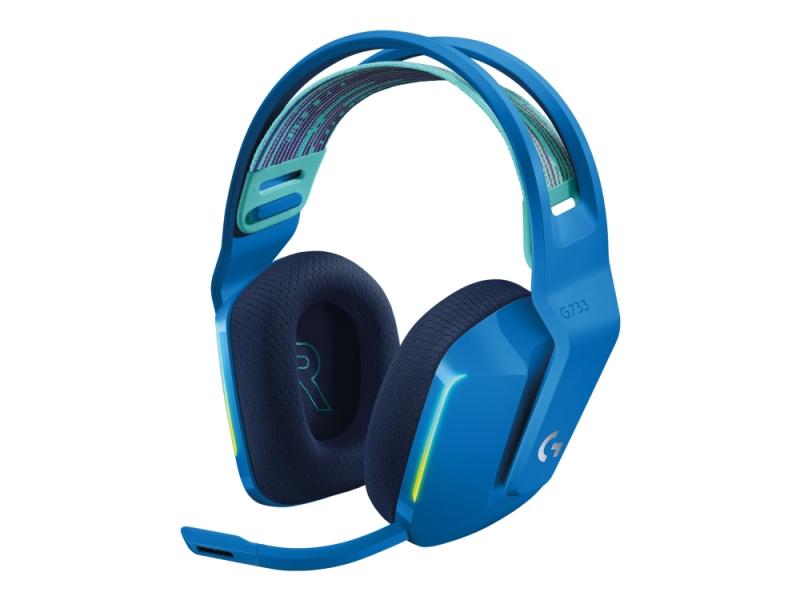 Logitech G G733 Trådløst RGB Gaming Headset – Blå