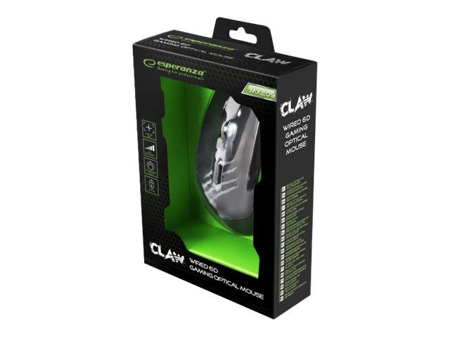 Ergonomisk Højrehåndet Optisk Gamingmus med 6 Knapper