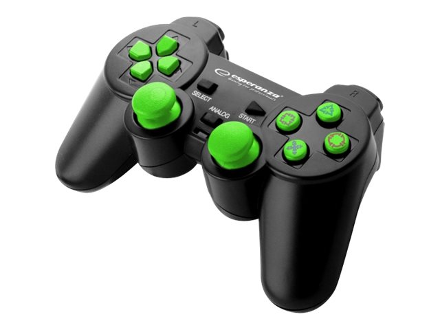 Corsair Gamepad til PS2/PS3 & PC – Sort, Grøn Controller