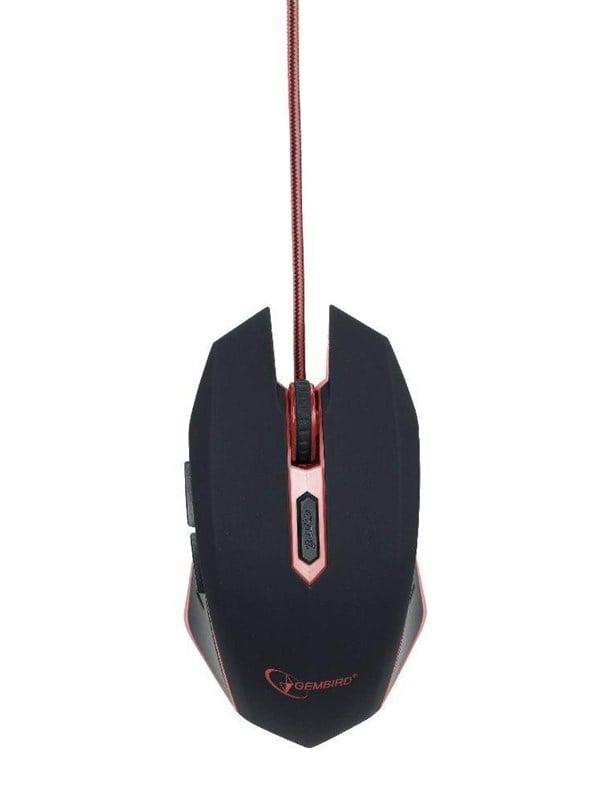 USB Gaming Mus med 6 Knapper - Rød Optisk Sensor