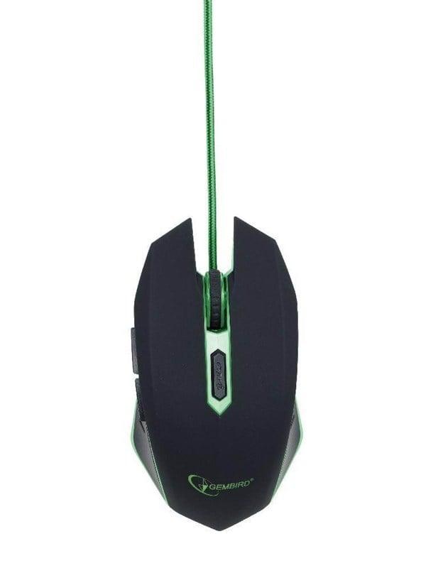 USB Gaming Mus med 6 Knapper - Grøn Gembird