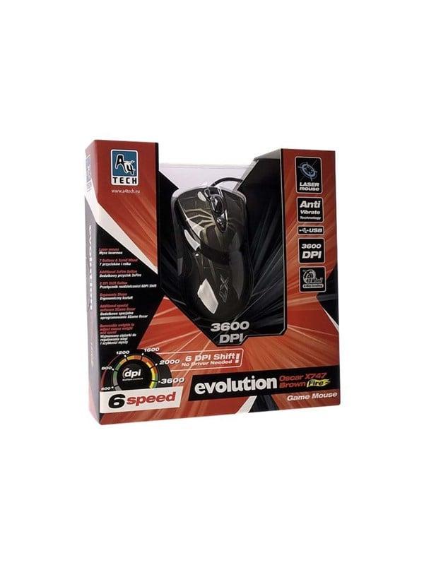 Evo Xgame Laser Oscar X747 Mus - 7 Knapper, USB