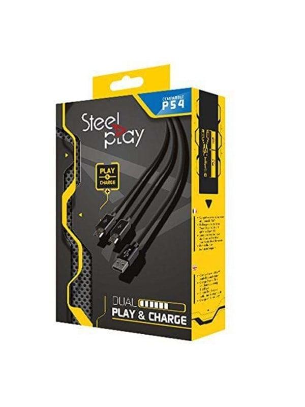 Dual Play & Charge Kabel til Playstation 4 - Spiltilbehør