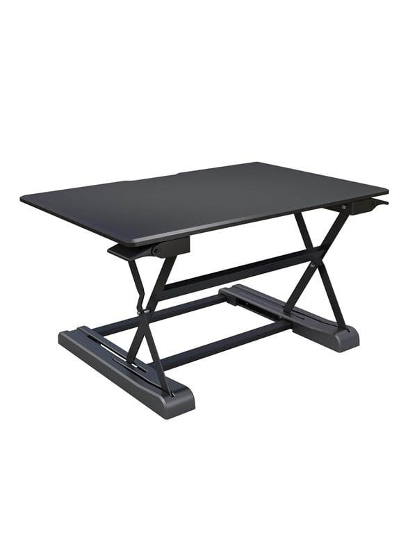 M Deskstand Gamer Bord - Sidde/Stå Skrivebord i Sort