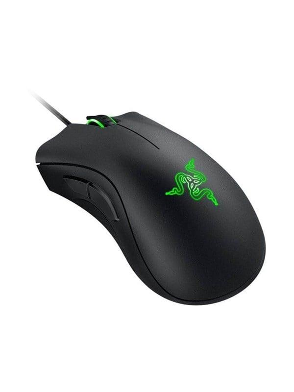 Razer Deathadder Essential Gaming Mus - Sort med Grønt Lys