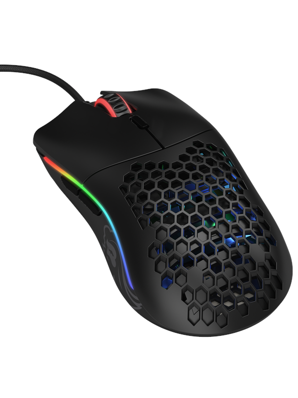 Model O Matte Black Gaming Mus med RGB Lys