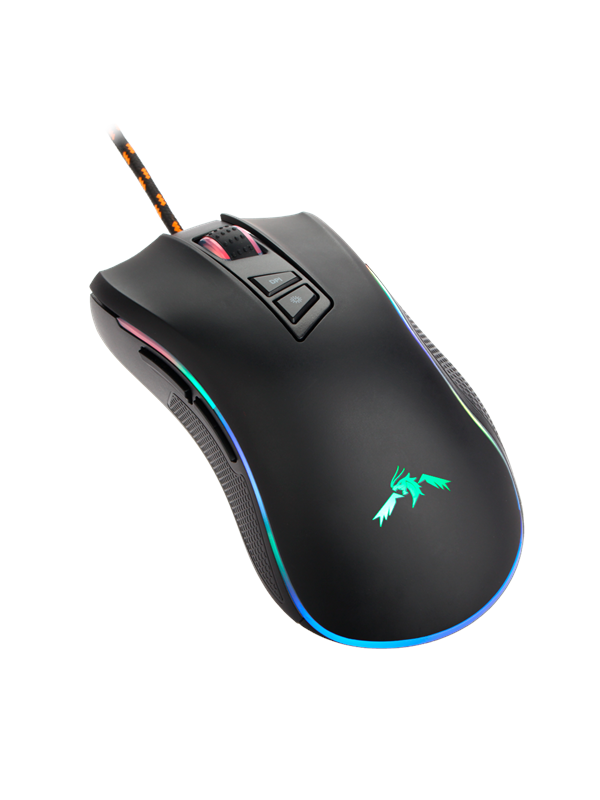 Kirä Rgb   Gaming Mus   Optisk   7 Knapper   Sort Med Rgb Lys Dutzo
