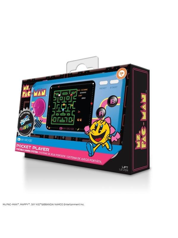 Pocketplayer Ms. Pac-Man med 3 spil - Håndholdt sjov