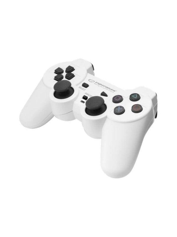 USB Gamepad Trooper White til PS3/PC - Spiltilbehør