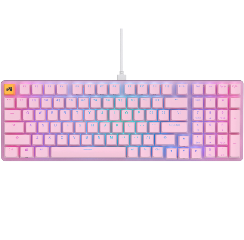 Glorious GMMK 2 Kompakt 96% Tastatur - Lyserød Fox Switch