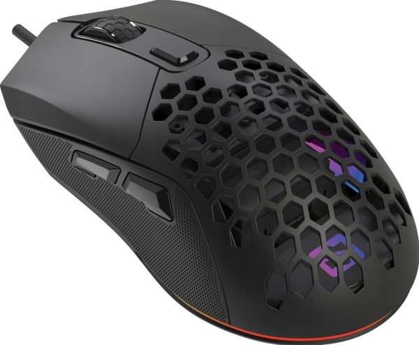 Flexcover 6D Gamer Mus - Ambidextrous, 12800 DPI, Sort