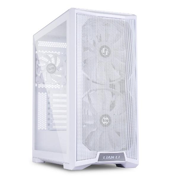 Lian Li LANCOOL 215 Midi Tower ARGB - Hvid Tempered Glass