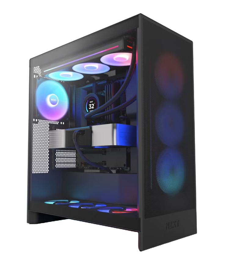 NZXT H7 Flow RGB Kabinet - Optimal Køling og Design