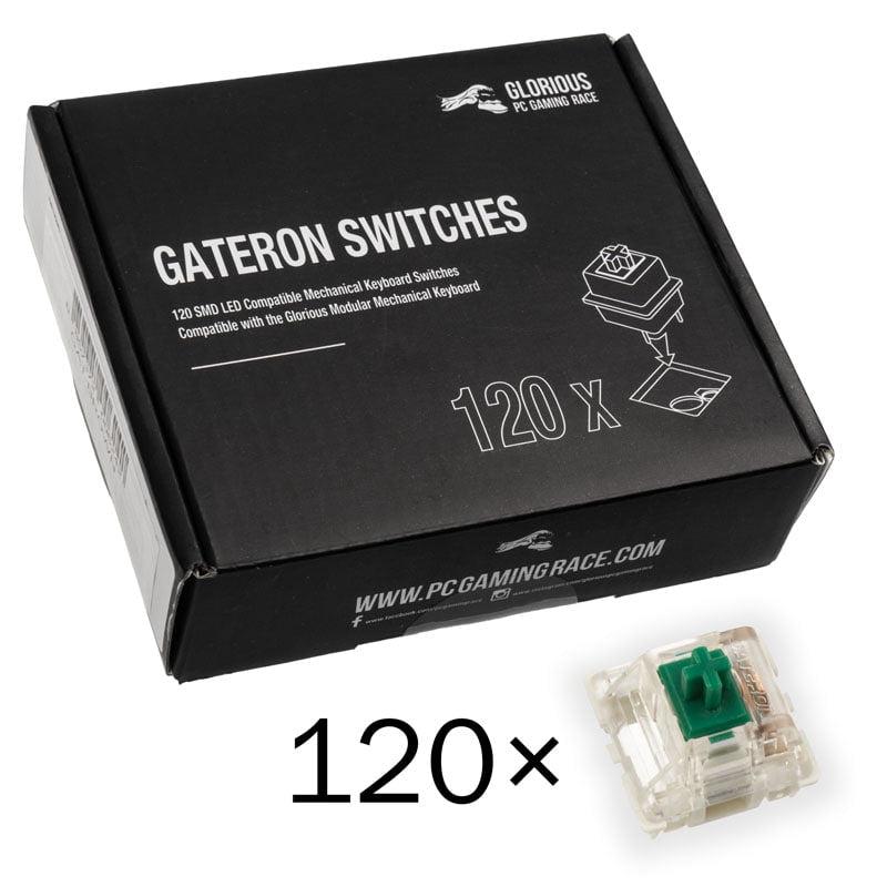 Gateron Grøn Switches (120 stk) - Opgrader dit tastatur!