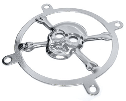 3D Dødningehoved Fangrill 80mm – Unik PC Dekoration