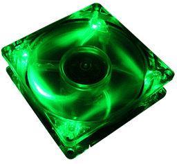 80mm Grøn LED Blæser – Effektiv Køling til Gaming Setup