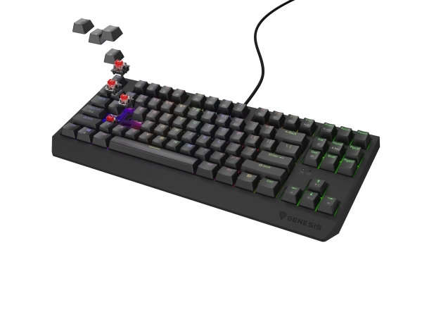 Gamer Tastatur Thor 230 TKL RGB - Hot Swap & Outemu Red