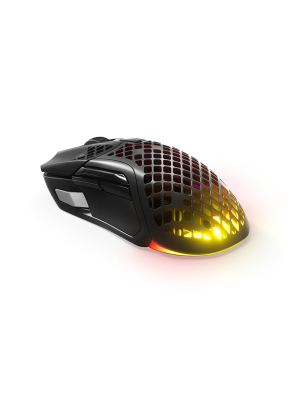 Aerox 5 Wireless   Gaming Mus   Optisk   9 Knapper   Sort Steelseries