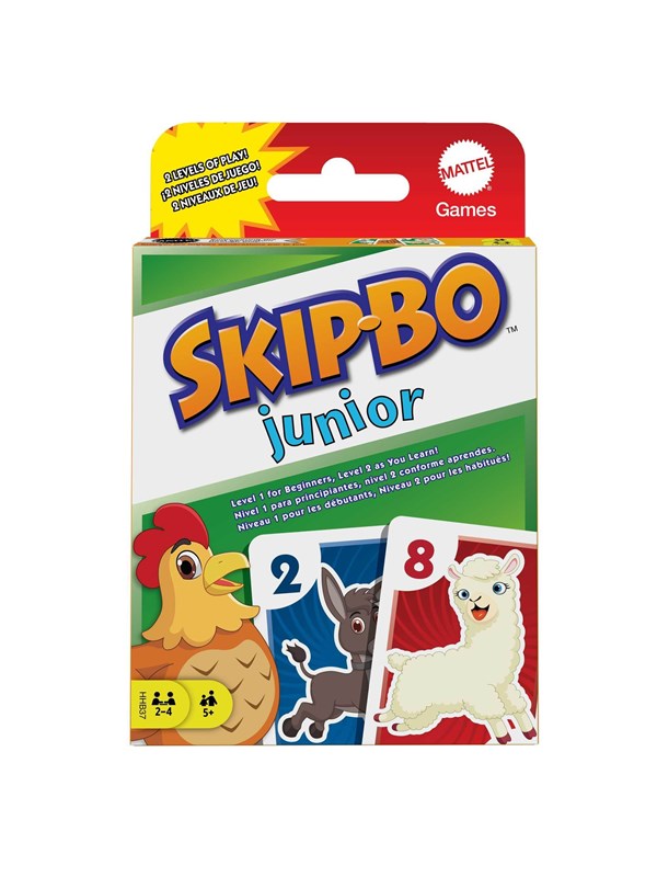 Skip Bo Junior Card Game Mattel