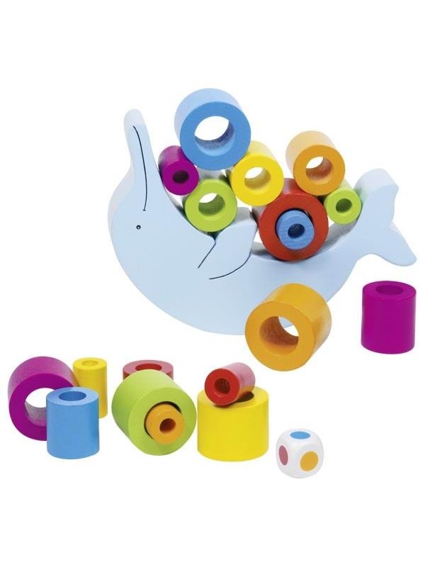 Wooden Balance Game   Dolphin Goki