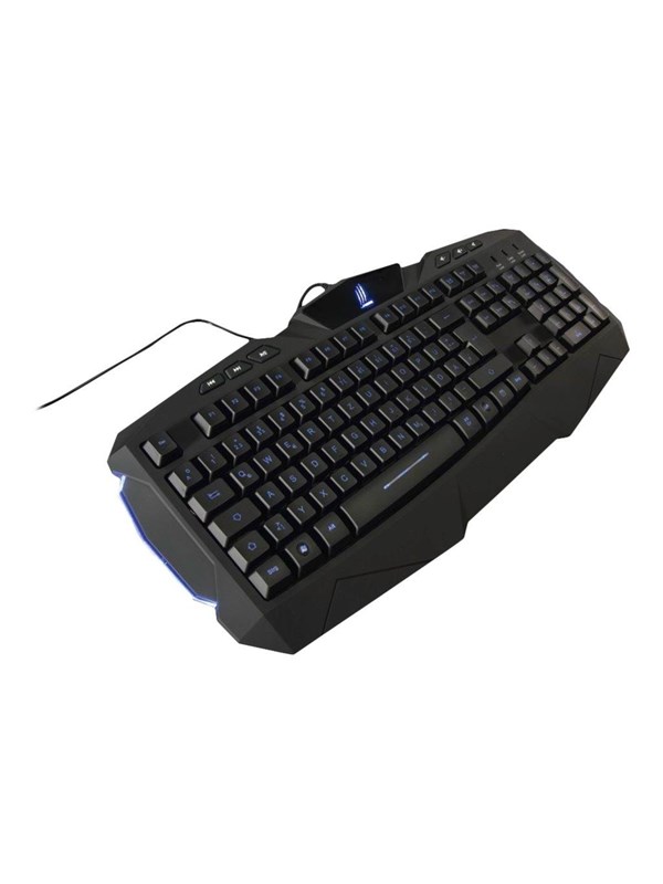 "urage Illuminated" Gaming   Keyboard   Qwertz   German   Black   Tastatur   Tysk   Sort Hama