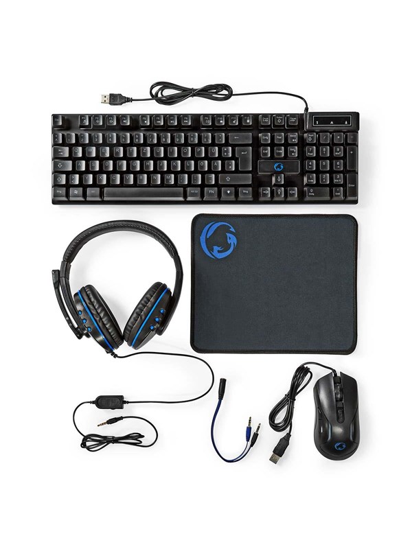 Gaming Combo Kit Keyboard Nedis