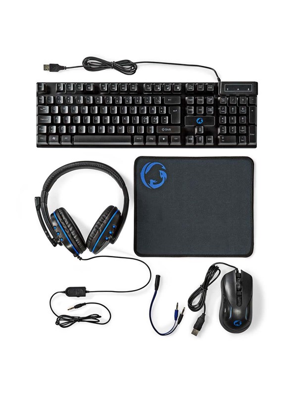 Gaming Combo Kit Keyboard Nedis