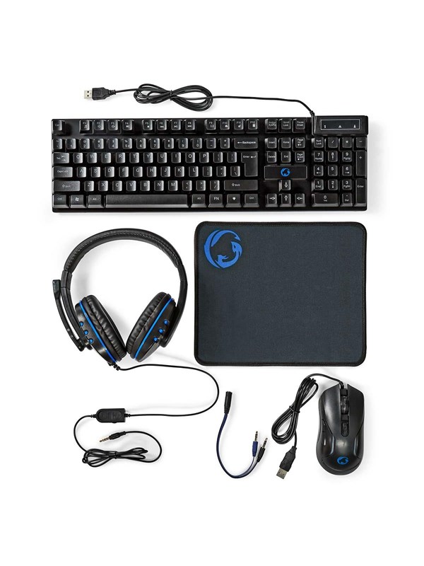 Gaming Combo Kit Keyboard Nedis