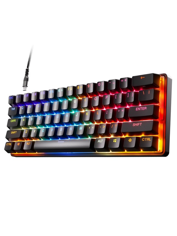 Apex 9 Mini   Gaming Tastatur   Uden Numpad   Nordisk   Sort Steelseries