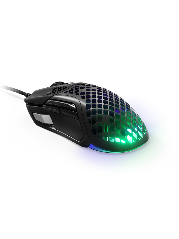 Aerox 5 Wired   Gaming Mus   Optisk   9 Knapper   Sort Med Rgb Lys Steelseries
