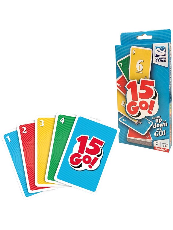15 Go! Original Card Game Clown Games