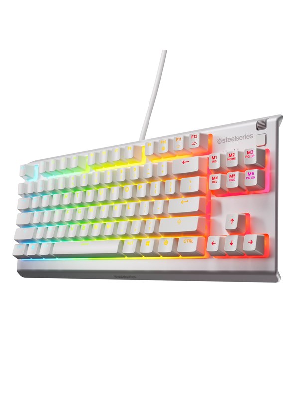 Apex 3 Tkl   Gaming Tastatur   Uden Numpad   Amerikansk Engelsk   Hvid Steelseries