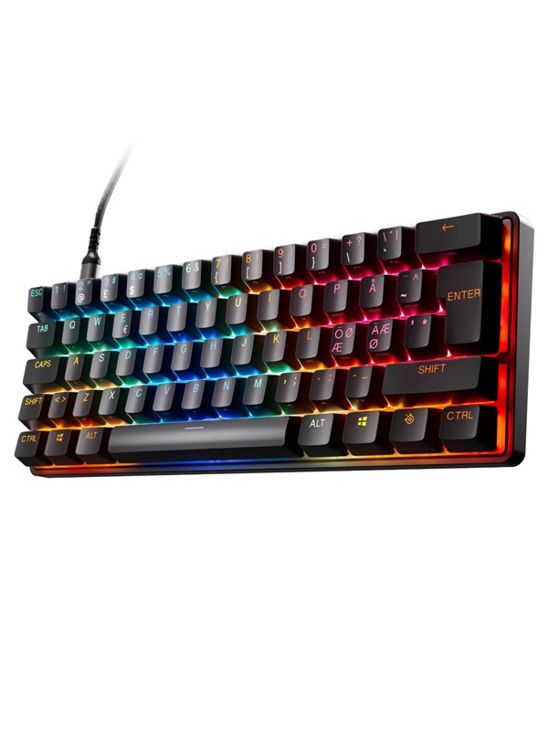 Apex Pro Mini Gen 3   Gaming Tastatur   Uden Numpad   Nordisk   Sort Steelseries