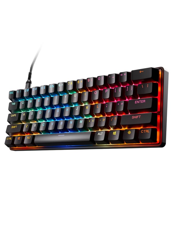 Apex Pro Mini Gen 3   Gaming Tastatur   Uden Numpad   Amerikansk Engelsk   Sort Steelseries