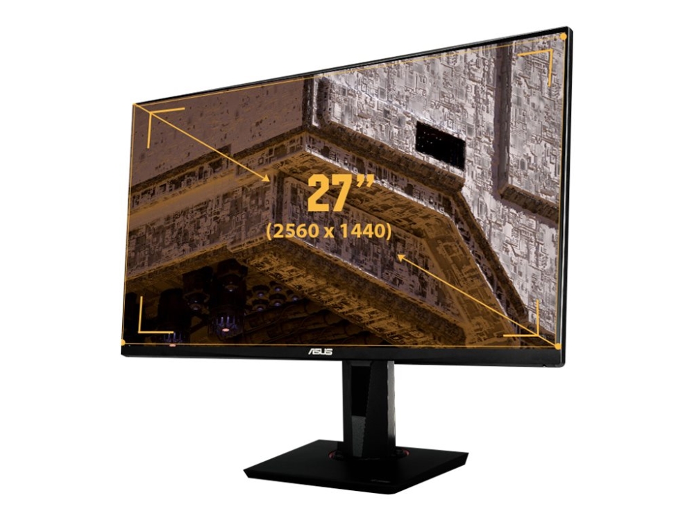 Tuf Gaming Vg27aqz   Led Skærm   Gaming   27"   2560 X 1440 Wqhd @ 165 Hz   Ips   350 Cd/m²   1000:1   Hdr10   1 Ms   2xhdmi, Displayport   Højt Asus