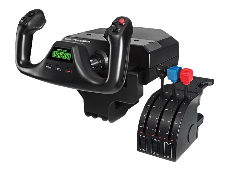 ®   Flight Yoke System   Spænde Og Speeder   Kabling   For Pc Logitech