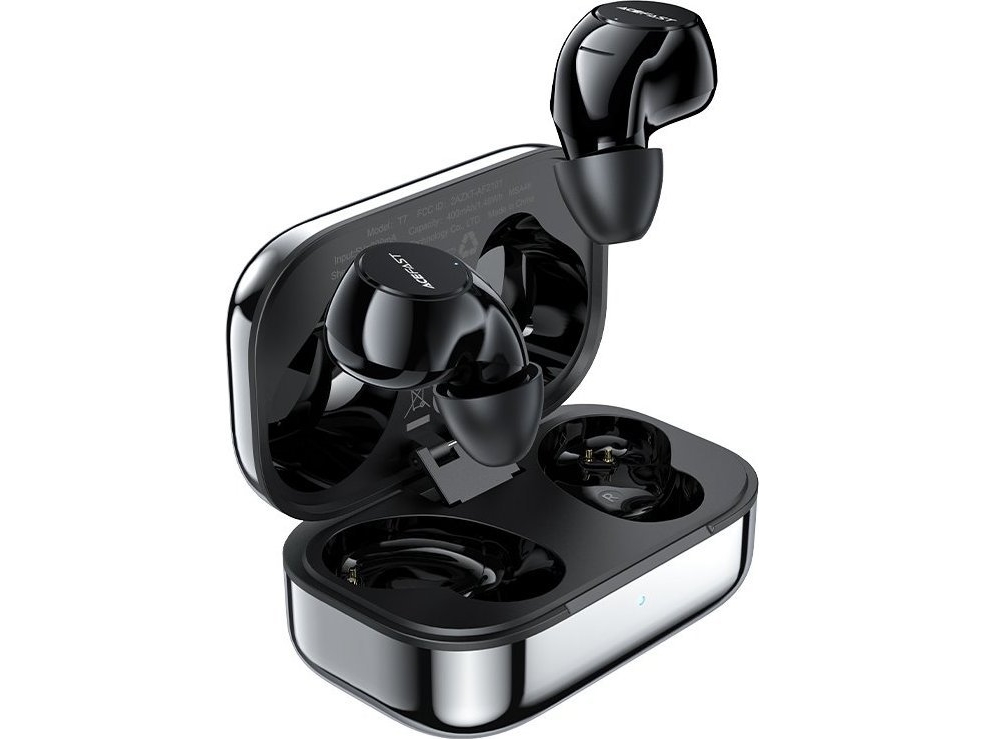 "  Gaming In Ear Wireless Headset Tws Bluetooth 5.2, Cvc 8.0, Aptx, Sbc, Aac, 65 Ms Forsinkelse, Vandtæt Ipx4 Sølv (t7 Sølv) Acefast