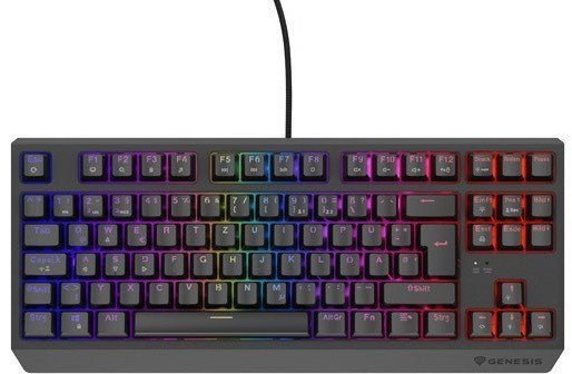 Gaming Keyboard   Thor 230 Tkl De Rgb Mekanisk Outemu Rød Sort Hot Swap Genesis