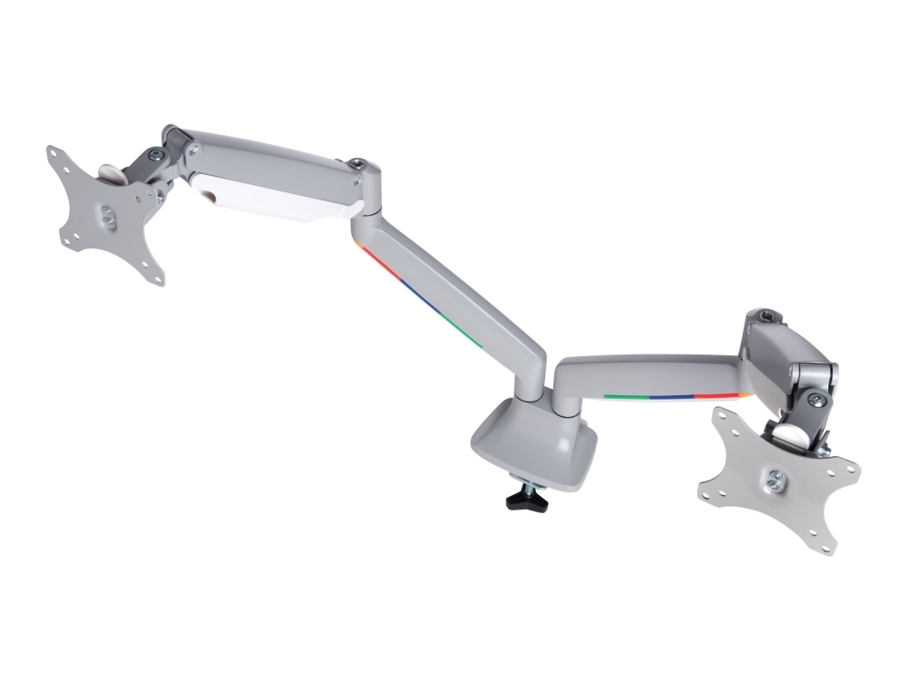Smartfit® One Touch Dobbelt Skærmarm Grå Kensington