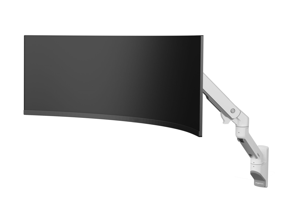 Hx   Monteringssæt (drejelig Arm)   Constant Force Technology   For Kurvet Lcd Display   Til Ekstremt Dybe Buede Skærme   Hvid   Skærmstørre Ergotron