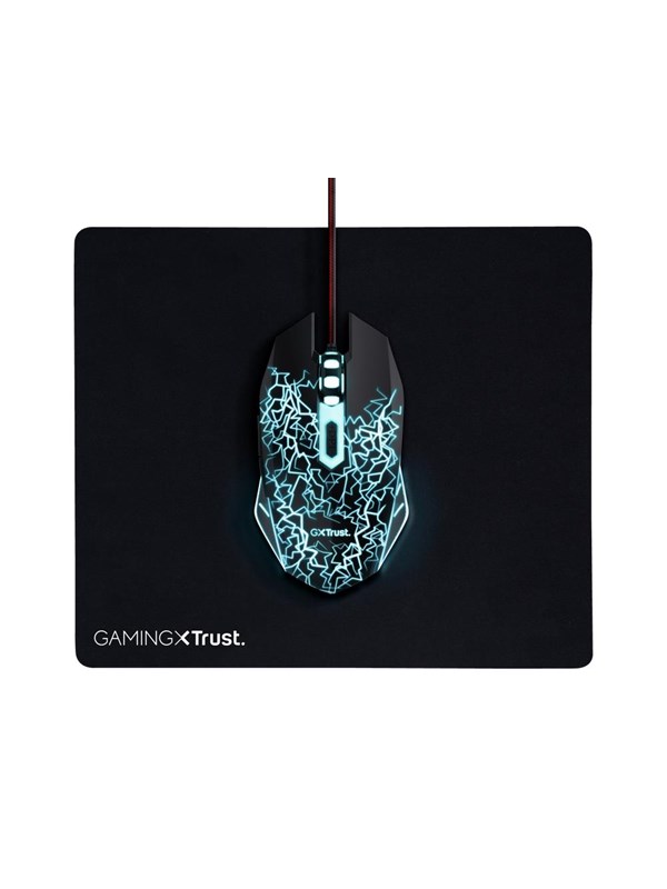 Basics Gaming Mouse & Pad   Gaming Mus Trust